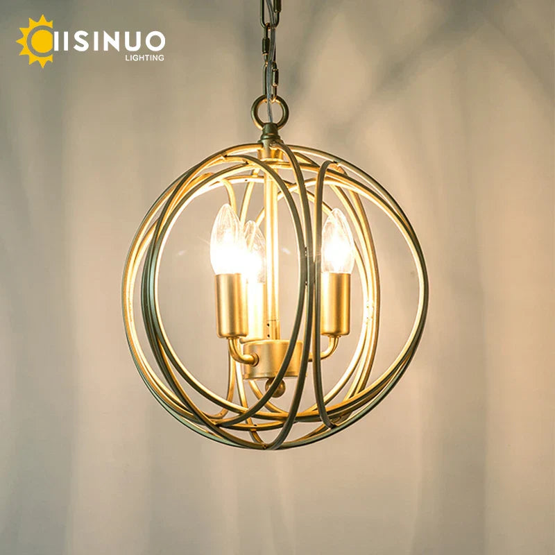 Decorbites™ Gold Globen-Hängelampe für Wohnzimmer & Esszimmer