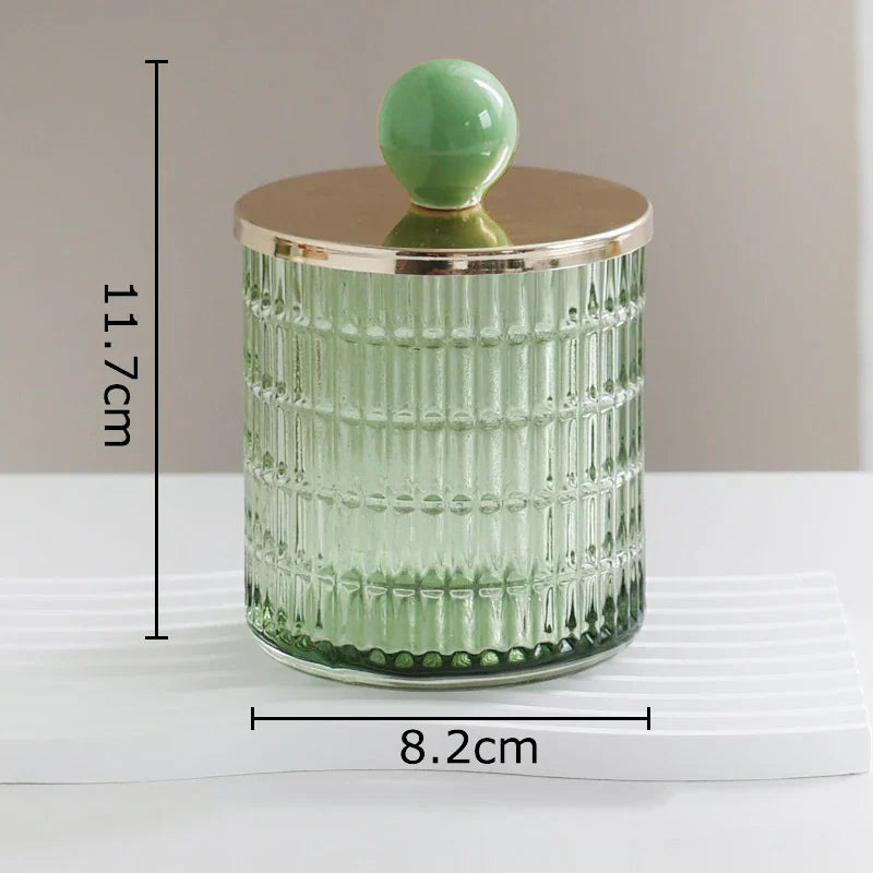 Decorbites™ Glas-Teedose Süßigkeitenpot Keramikball Dekoratives Aufbewahrungsglas