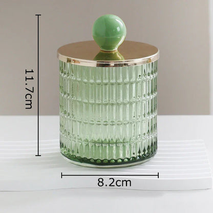 Decorbites™ Glas-Teedose Süßigkeitenpot Keramikball Dekoratives Aufbewahrungsglas