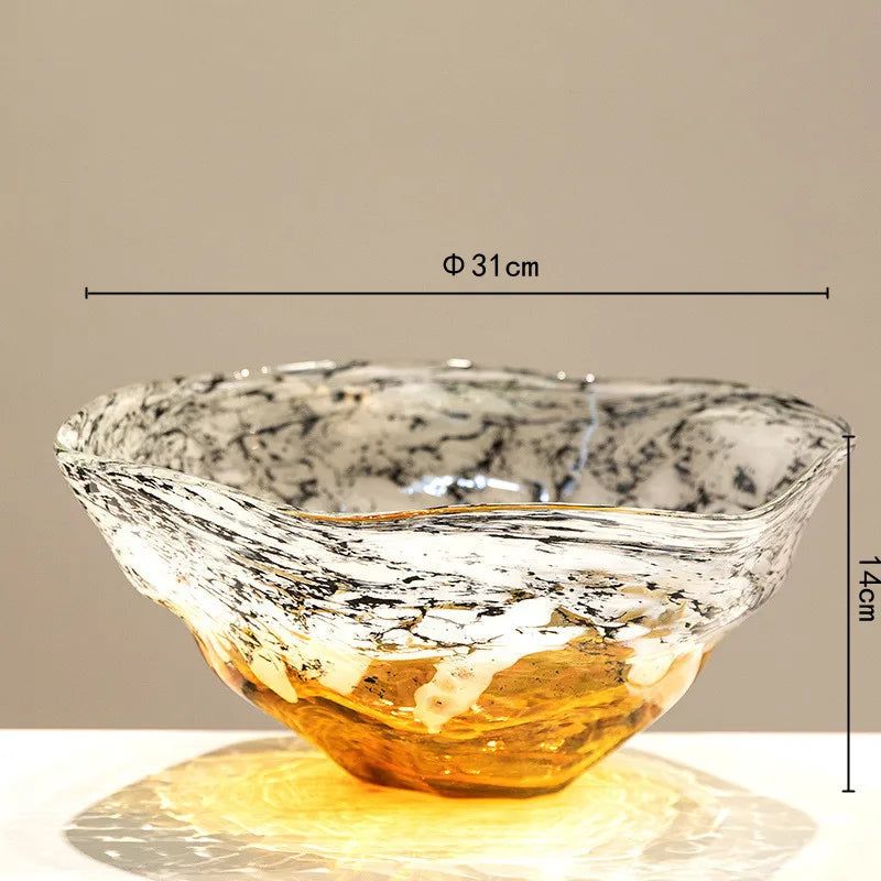 Decorbites™ Verlaufsfarben Schwarze Glas Vase Terrarium Topf Schale Desktop-Organisation Blüten Töpfe