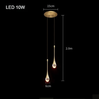 DecorBites™ Crystal Bubble Pendant Chandelier for Dining Room Bedroom Restaurant Bar