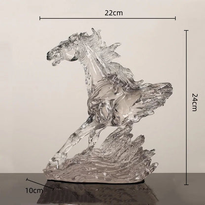 Decorbites™ Klar Pferd Harz-Skulptur Dekorative Figur Heimdekoration
