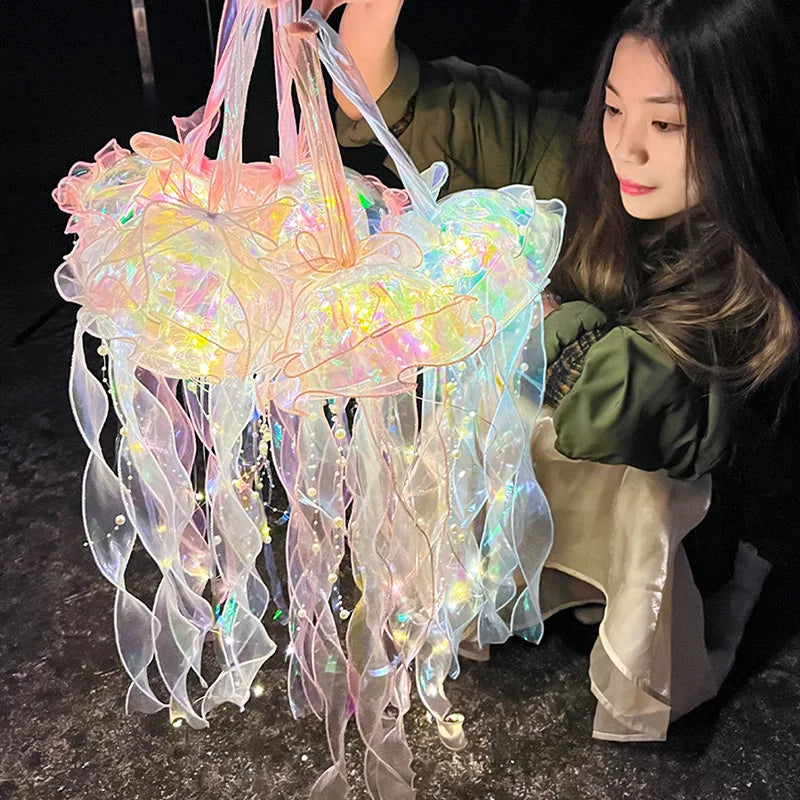 PVC Jellyfish Lantern Night Light