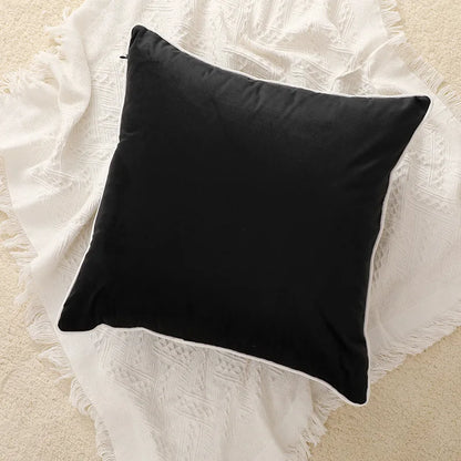 Decorbites™ Spitzen-Pompom-Baumwoll-Kissenbezug, 50x50 cm, Weiße Bälle, Weicher Sitzbezug, Wohnraumausstattung