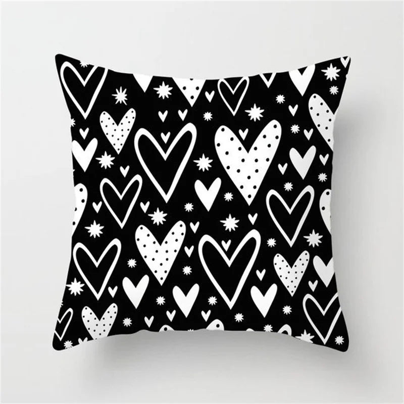 Black White Stripe Pillowcases