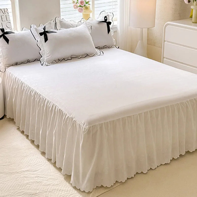 Polyester Lace Bed Skirt