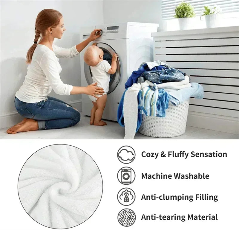 Decorbites™ Kuscheliges Flanell-Fleece-Lammwoll-Decke - 3 Lagen, warm & weich fürs Bett.