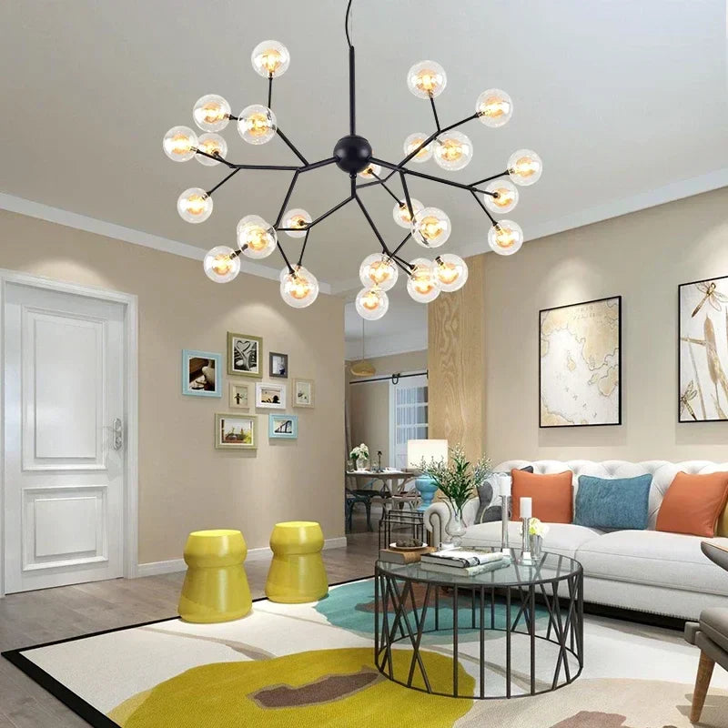 Decorbites™ Heracleum Firefly Glas Kugelleuchter - Luxusbeleuchtung für Treppenhaus und Esszimmer