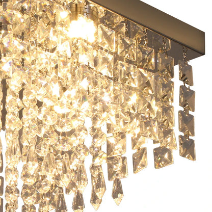 DecorBites™ Crystal LED Chandelier Ceiling Lamp for Luxe Home Decor