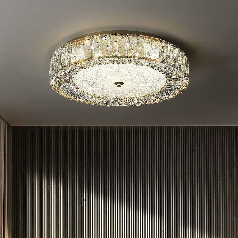 Golden Crystal Ceiling Chandelier