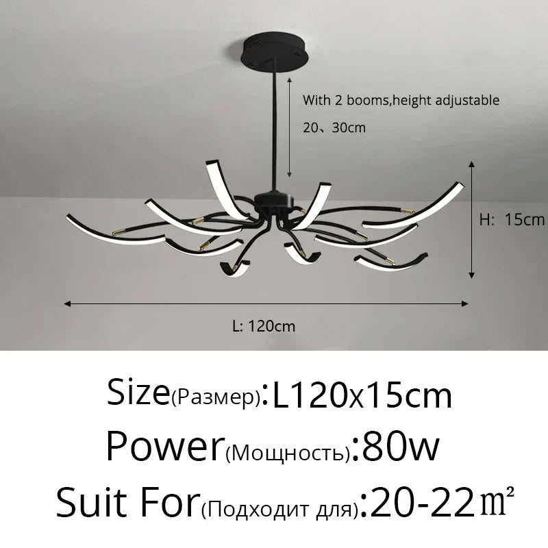 DecorBites™ LED Chandeliers for Modern Living Room Bedroom Study Kitchen Lighting