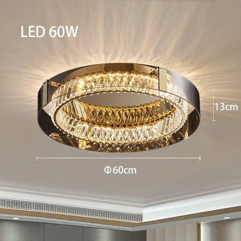 Decorbites™ Kristall-LED-Deckenleuchter dimmbar luxuriöse moderne Raumdekoration Schlafzimmerleuchte