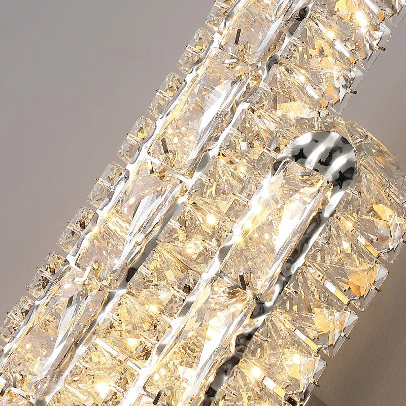 Decorbites™ Kristall-LED-Wandleuchte Silber Wandlampen | Modernes nordisches Design für Schlafzimmer und Esszimmer
