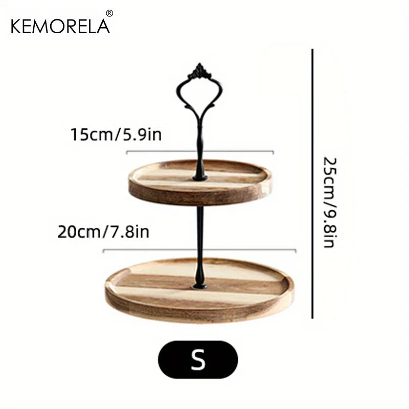 Decorbites™ Zweilagiges/Dreilagiges Trockenfrucht-Tablett – Elegantes Serviergeschirr für Desserts und Snacks