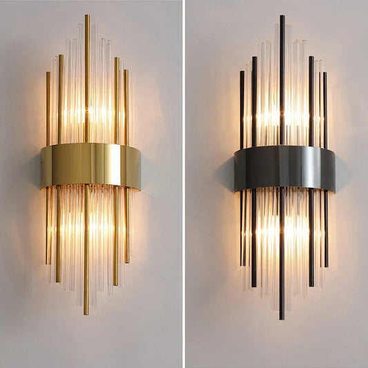 Decorbites™ Gold Edelstahl LED Wandapplikation für elegante Innenbeleuchtung