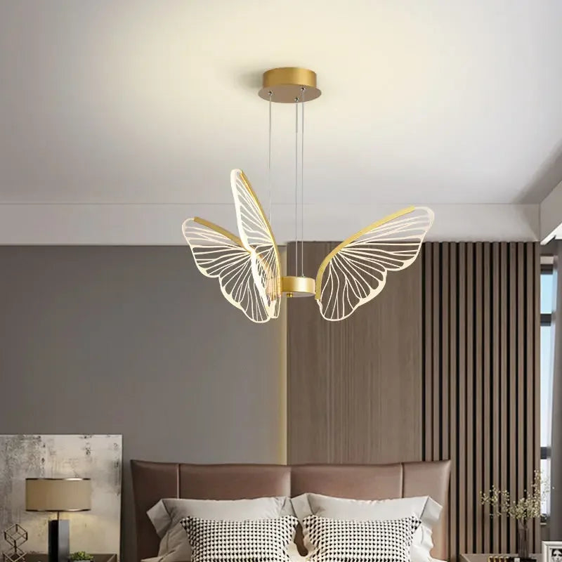 Decorbites™ LED-Schmetterlings-Deckenleuchter – Luxuriöse Hängeleuchte für Schlafzimmer, Wohnzimmer und Esszimmer