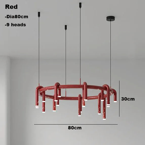 Decorbites™ Kreisförmige Ring-Anhängerleuchten - LED-Kronleuchter für Wohnzimmer zu Hause & Restaurant