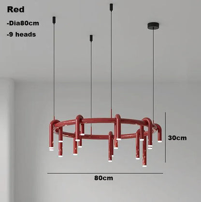 Decorbites™ Kreisförmige Ring-Anhängerleuchten - LED-Kronleuchter für Wohnzimmer zu Hause & Restaurant