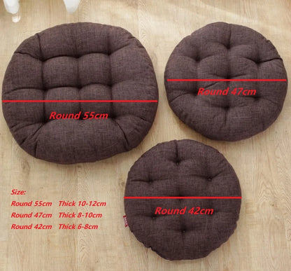 DecorBites™ Kids' Round Floor Cushions: Flexible Seating for Home, Preschool, Yoga