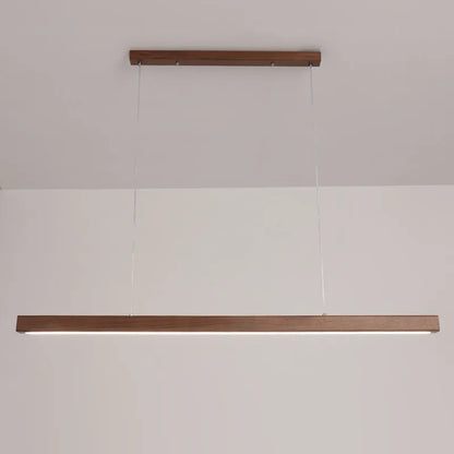Decorbites™ Dimmbare Holz-Pendant-Lampe: Langer Streifen Minimalistisches Hängendes Innenbeleuchtung