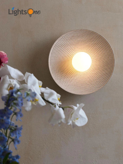Decorbites™ Japanische Wandlampe Retro Schlafzimmer Nachttischlampe Wabi Sabi Kunstdekoration
