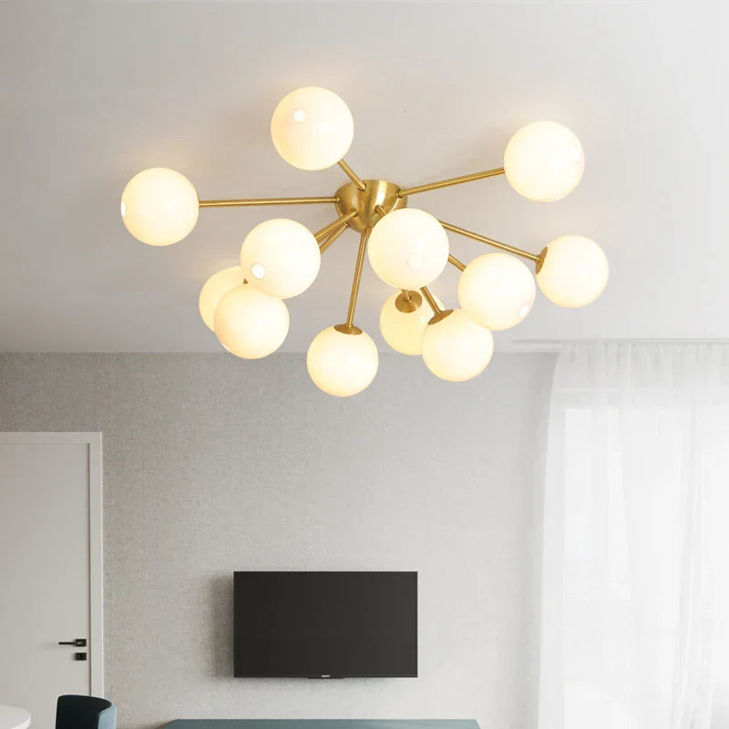 Decorbites™ Glas-Kugeln-LED-Deckenleuchter für modernes Wohnzimmer- und Schlafzimmerbeleuchtung