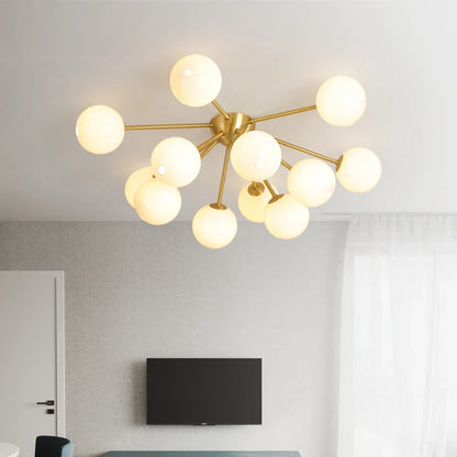 Decorbites™ Glas-Kugeln-LED-Deckenleuchter für modernes Wohnzimmer- und Schlafzimmerbeleuchtung