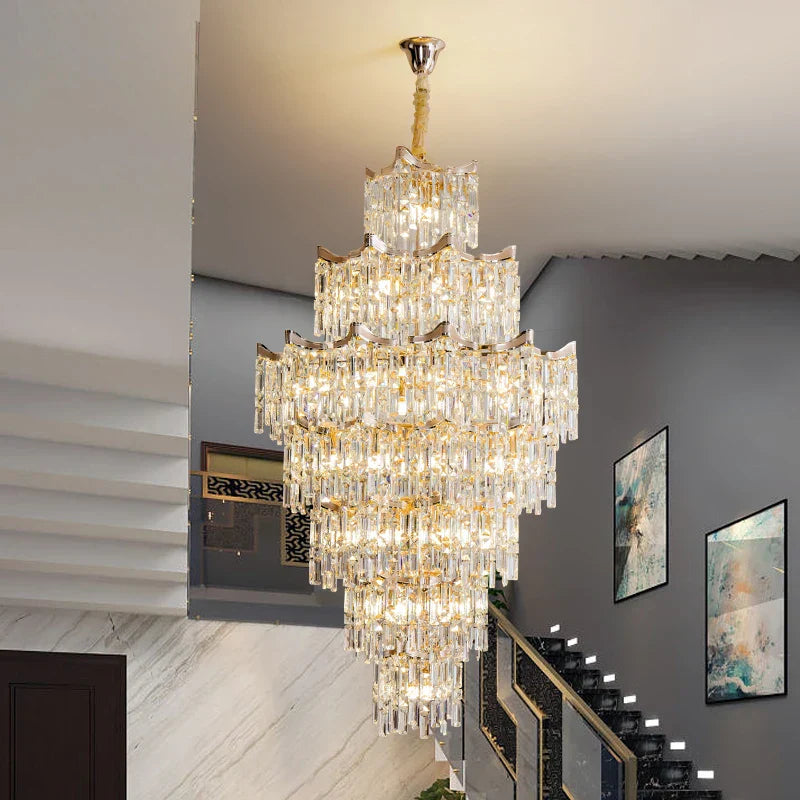 Decorbites™ Elegante Kristall-Kronleuchter für Duplex-Wohnzimmer, Hotelfoyer – Luxuriöse Atmosphäre