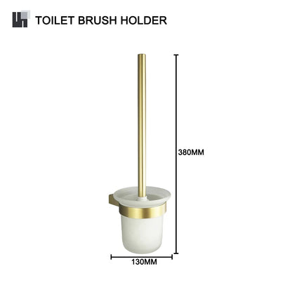 Decorbites™ Gold-Badaccessoires-Set: Handtuchstange, Toilettenpapierhalter, Handtuchhalter, Haken