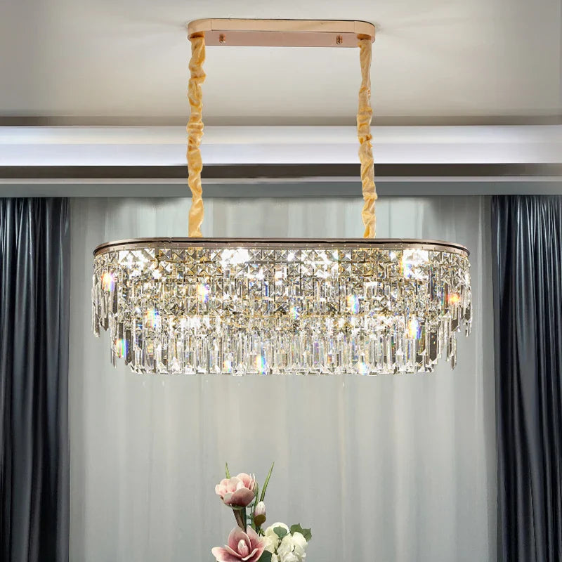Decorbites™ Kristall-LED-Kronleuchter für Wohnzimmer, Esszimmer und Schlafzimmer – Hochwertige Luxusbeleuchtung