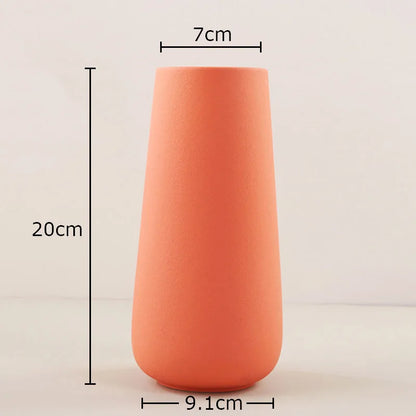 Decorbites™ Gradient Keramik Vase Zylinder Schreibtischdekoration Blumenvasen Modernes Raumdekoration
