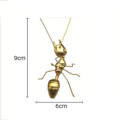 Decorbites™ Goldener Schmetterling Ameise Miniatur-Figur Schreibtisch-Dekoration Kunstwerk Dekor