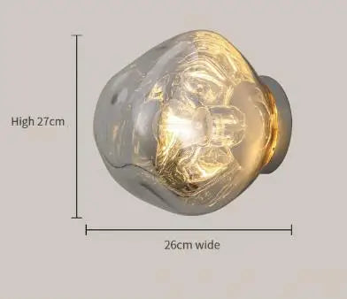 Nordic Lava Glass Wall Lamp