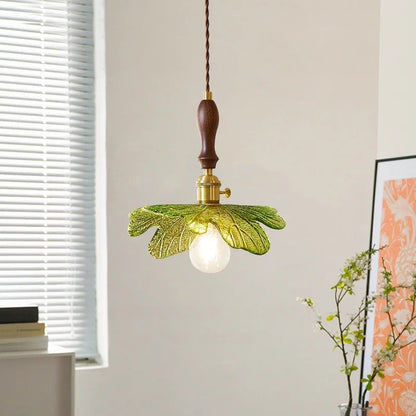 Decorbites™ Kupfer Holz Glas LED Hängeleuchte – Französisches minimalistisches Design für die Einrichtung zu Hause