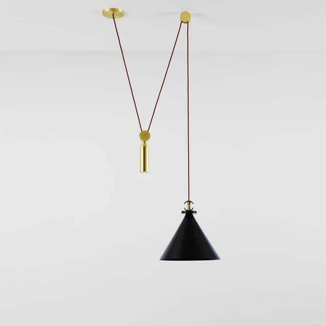 DecorBites™ Glass Chandelier: Adjustable Shape, LED Decorative Lamps for Restaurant, Bedroom, Bar.