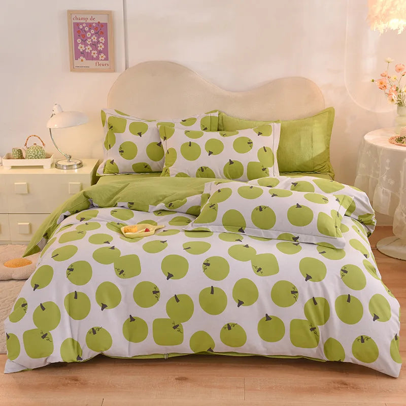 DecorBites™ Cotton Thickened Bedding Set - Single/Double Size, High Quality, Warm & Soft.