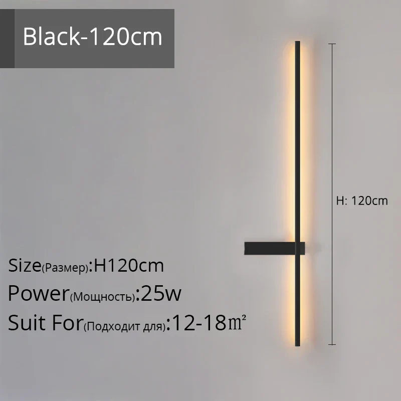 Decorbites™ LED-Wandleuchte, modernes minimalistisches Design, Aluminium, Innenbeleuchtung, Gold/Schwarz, AC85-260V