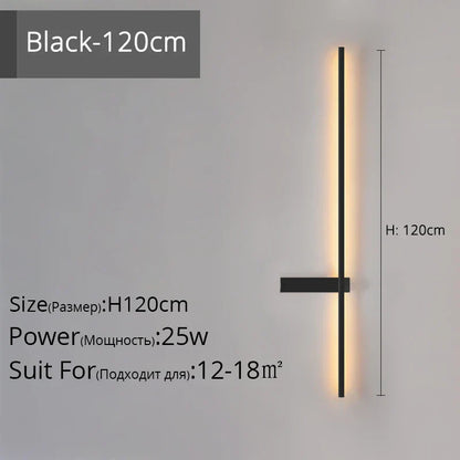 Decorbites™ LED-Wandleuchte, modernes minimalistisches Design, Aluminium, Innenbeleuchtung, Gold/Schwarz, AC85-260V