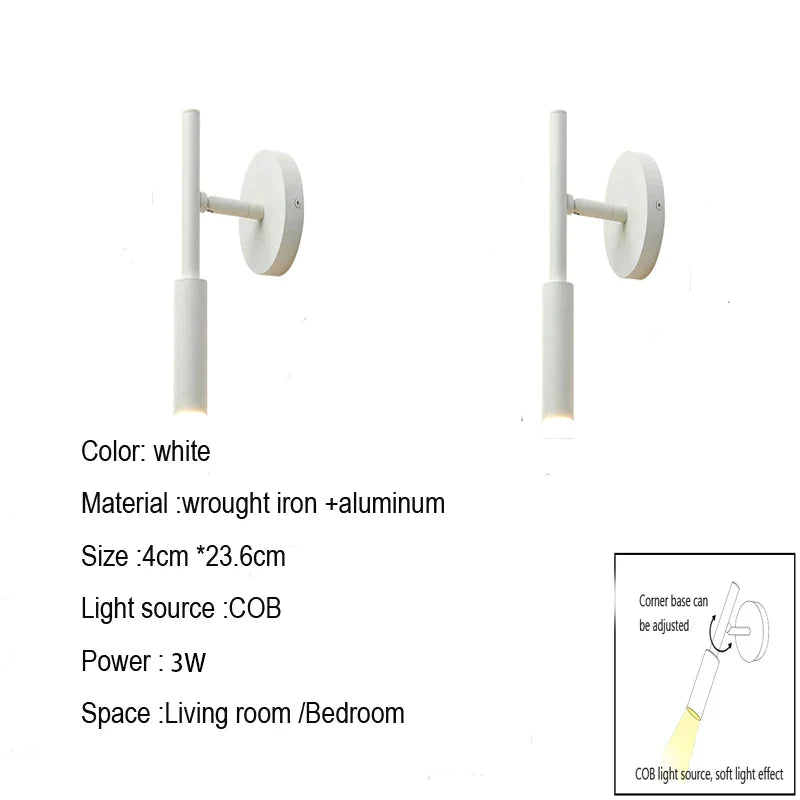 DecorBites™ LED Wall Lamp Night Light Bedroom Reading Living room Decor Home Spotlight