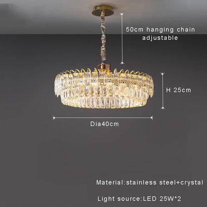 Decorbites™ Doppelkristall-Deckenleuchter: Moderne Luxus-Home-Dekoration für das Wohnzimmer