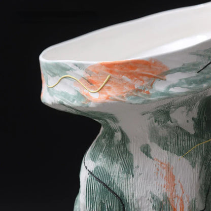 Decorbites™ Abstraktes unregelmäßiges Muster Keramikvase zur Heimdekoration