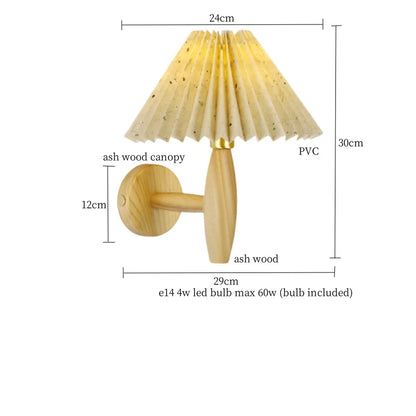 Decorbites™ Creme-PVC-LED-Wandleuchte Japanischer Walnussbaum Applique Murale