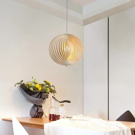 Decorbites™ Japanische Mond-Hängeleuchte aus Holz für die Heimdekoration