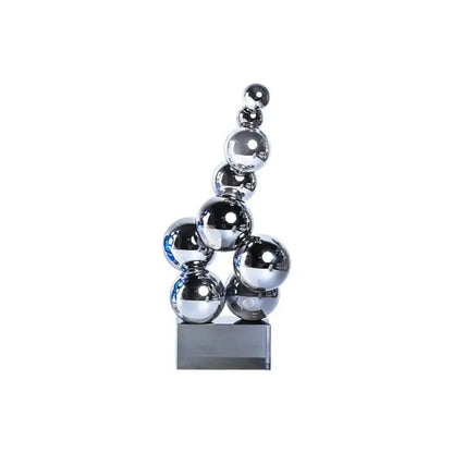 Decorbites™ Geometrische Kristallskulptur Silberkugel Wohnaccessoire Figur