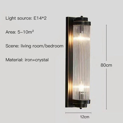 DecorBites™ Crystal LED Wall Lamp Modern Indoor Lighting for Bedroom Living Room Corridor Entryway