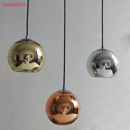 Decorbites™ Glas-Hängeleuchten 15 cm/20 cm Rundkugellampe in Gold-/Kupfer-/Silbervergoldung