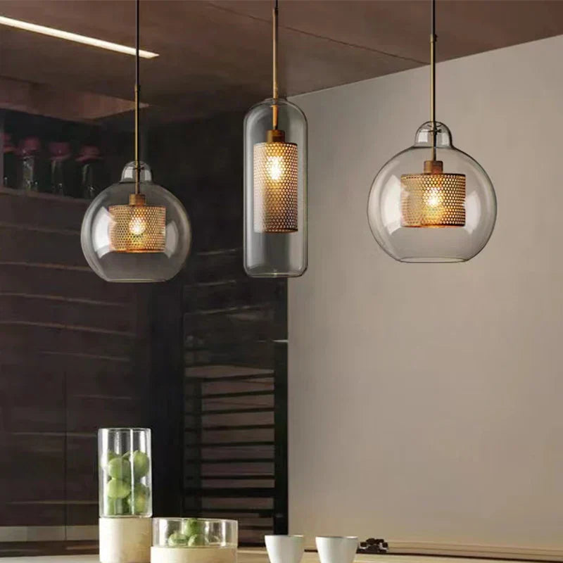 Decorbites™ Glas-Kugelleuchte: Moderne Hängelampe für Küche, Esszimmer, Wohnzimmer