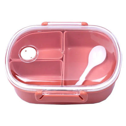 Decorbites™ Frische-haltendes Lunchbox-Set für Kinder: Drei Fächer, Mikrowellengeeignet