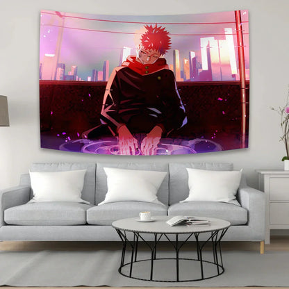 Decorbites™ Jujutsu Kaisen Anime-Wandteppich - 90x150 cm Ästhetische Raumdekoration & Wandkunst