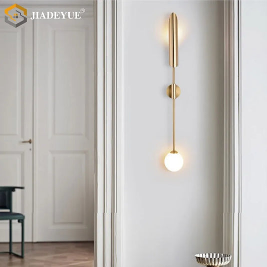 Decorbites™ Gold LED Einleuchtarmleuchte für Wohnzimmer, Schlafzimmer und Flur